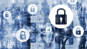 Cybersecurity artistic concept