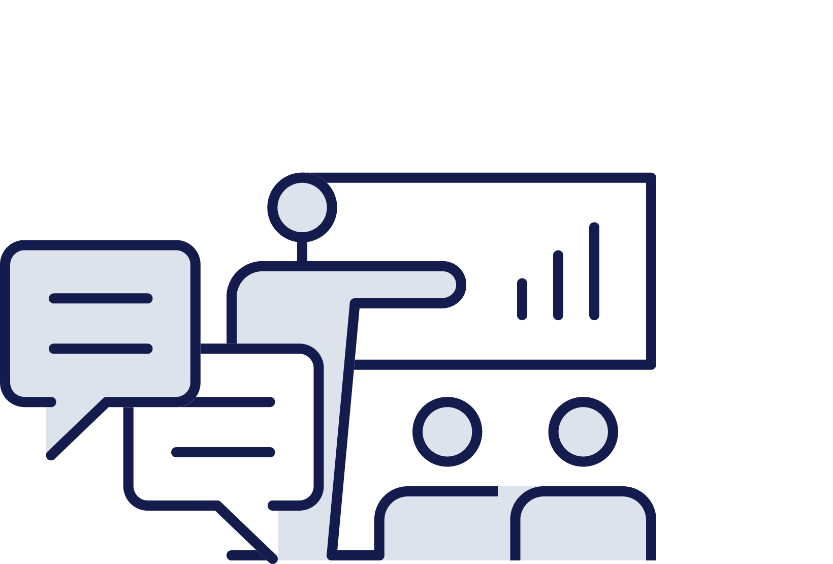 Media, presentation and stakeholder engagement training Icon