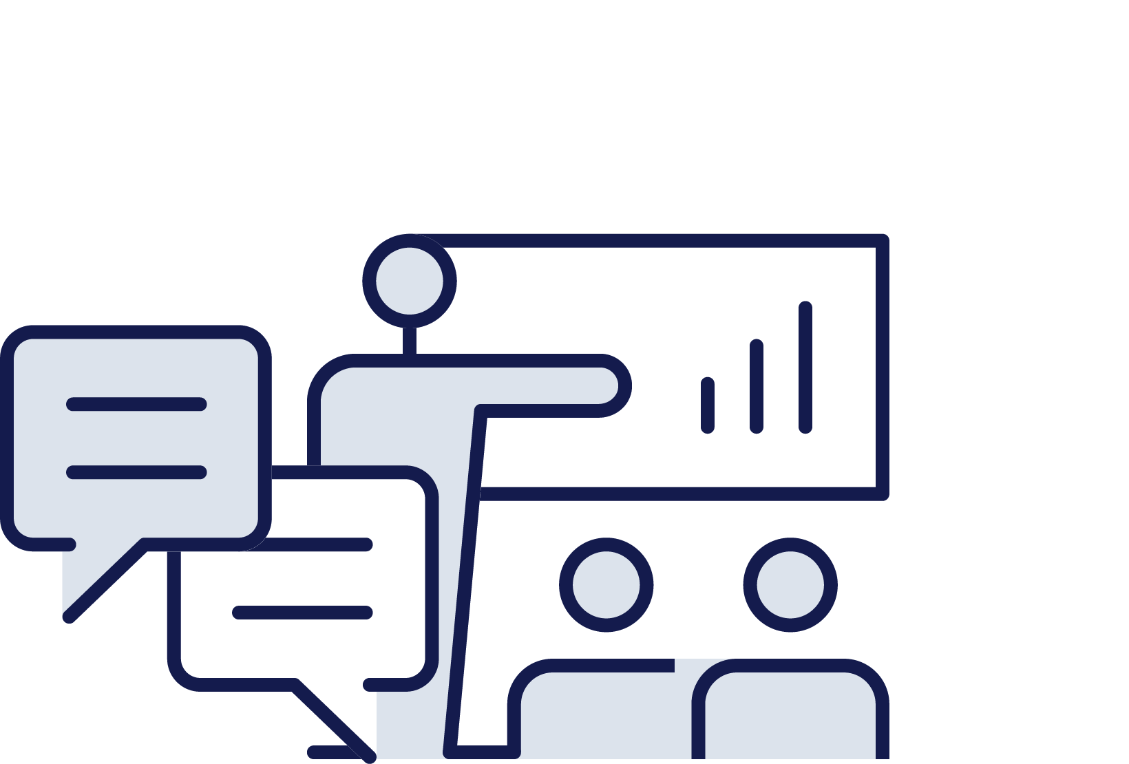 Media, presentation and stakeholder engagement training Icon