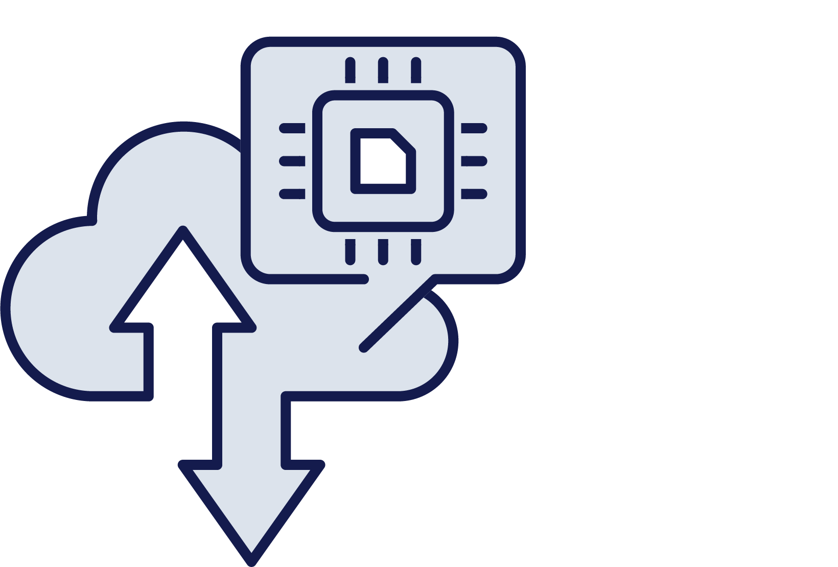 Cyber threat communications Icon