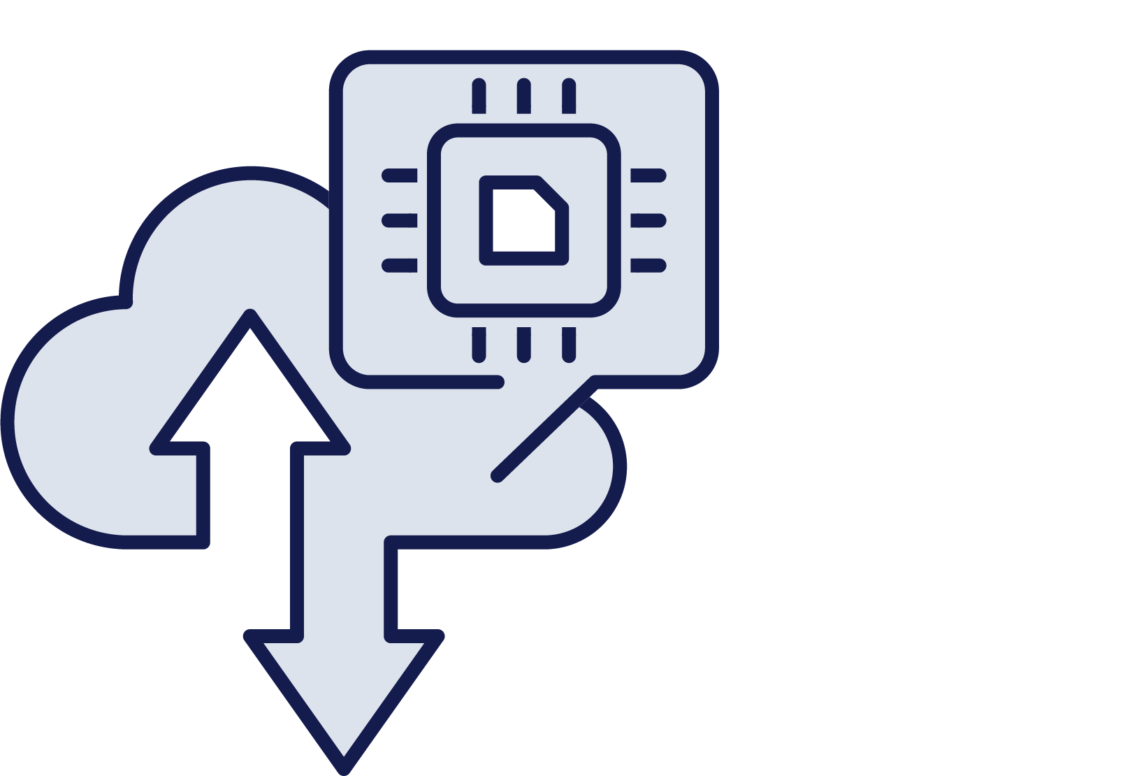 Cyber threat communications Icon